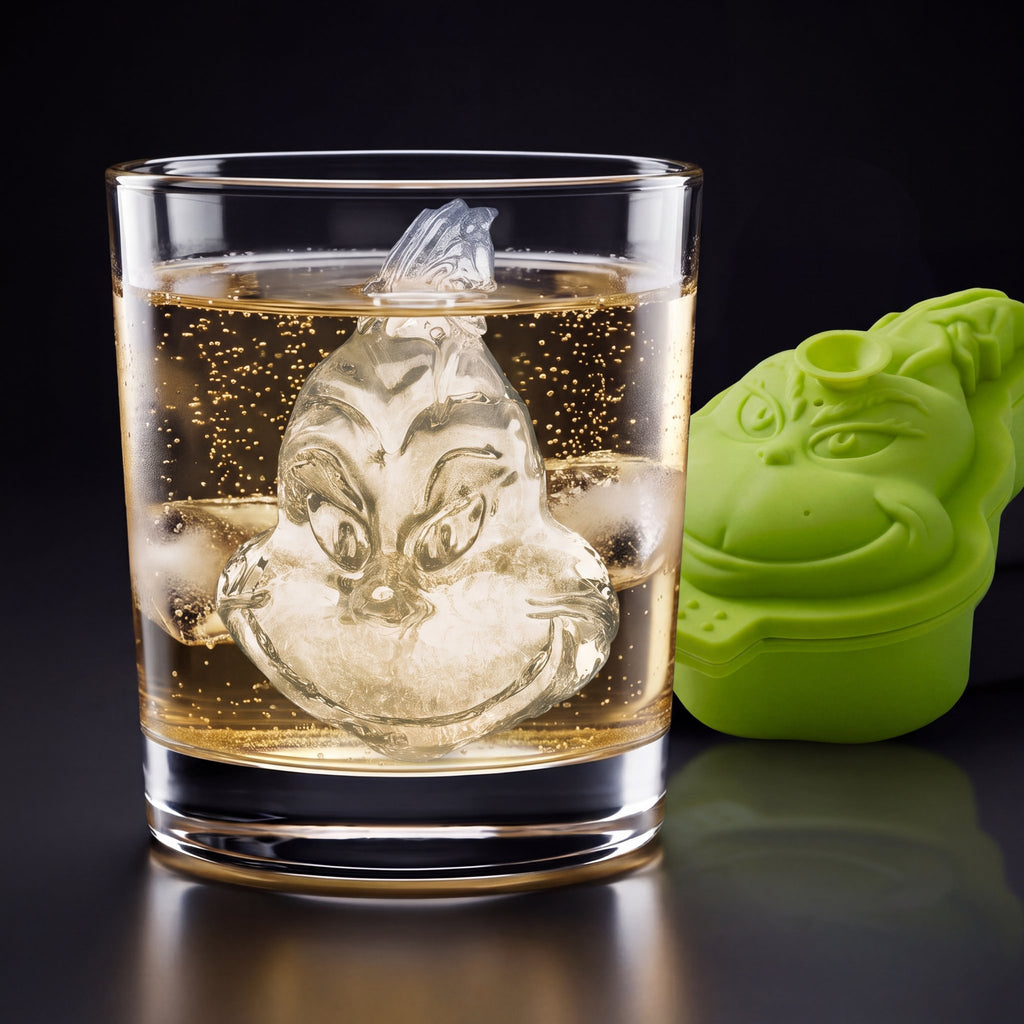 IceGrin Cube Mold | The Grumpy Holiday Ice Sphere